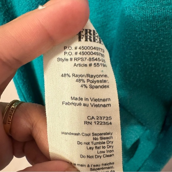 Aritzia Wilfred Free Flowy Dress Teal Women Size XXS - Picture 4 of 6